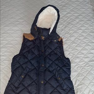 Cozy zip up puffer vest